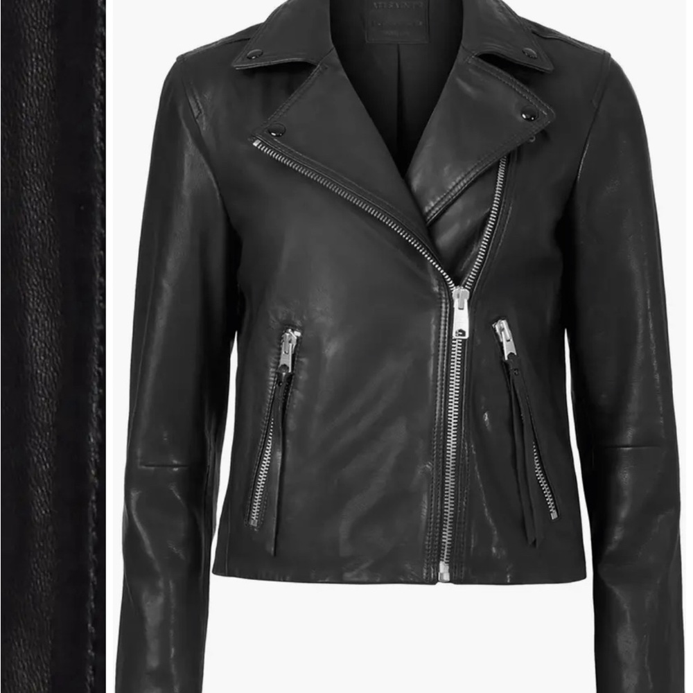 Dalby Leather Biker Jacket US 0